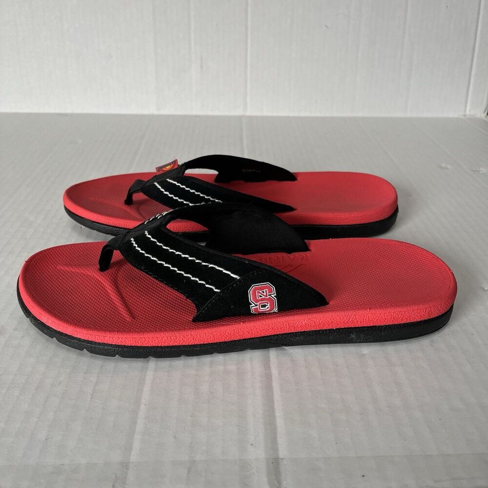 Rainbow East Cape Flip Flops Molded Rubber Slip On Comfort Sandals NCSU Mens 11 - Picture 3 of 16